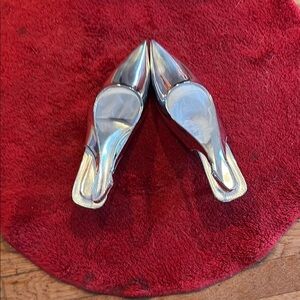 Silver Women's Slingback Heels